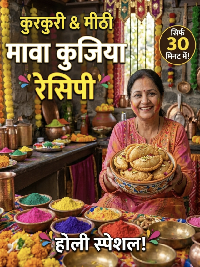 होली स्पेशल: खस्ता मावा गुजिया